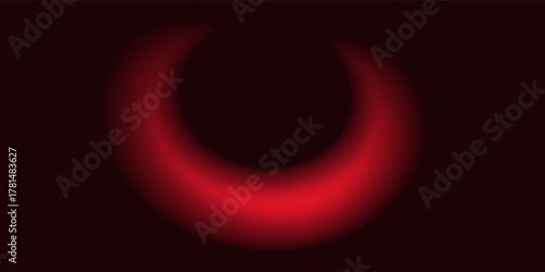 Red studio background. Abstract limbo podium studio room. Dark red gradient wall floor and spotlight scene. Showcase, promotion display. Vector stage mockup illustration
