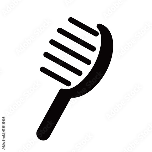 ヘアブラシのシルエット