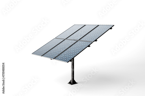 solar panel isolated on white
