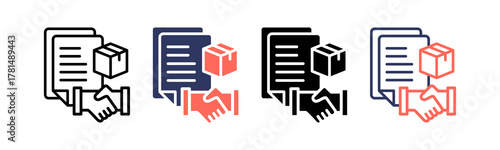 Logistic Contract multiple icon