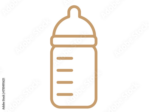 哺乳瓶のアイコン（授乳室のマーク）