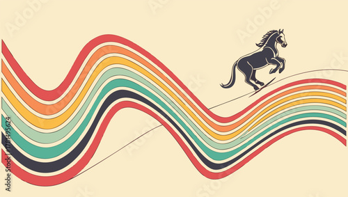 Vector curve gradient background featuring fluid rainbow flow lines, softly blended colors, and rhythmic wave motion, forming an energetic and colorful abstract design for banners, posters