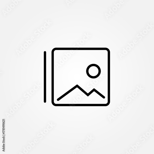 photo gallery icon symbol illustration vector eps10 logo template design pattern seamless bright minimal design flat design realistic style simple design modern design