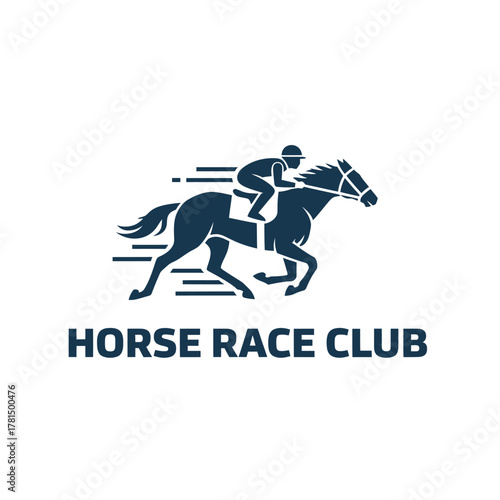 Dynamic Horse Race Club Logo Design