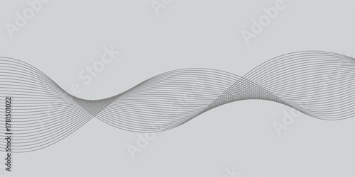 Abstract technology wave lines, frequency sound, data science, business wave line background. tech; smooth; technology; wavy; motion; modern; light; white;