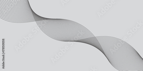 Abstract technology wave lines, frequency sound, data science, business wave line background. tech; smooth; technology; wavy; motion; modern; light; white;