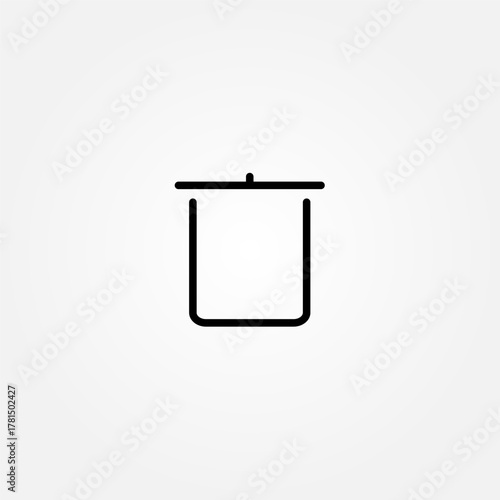 rubbish bin icon symbol illustration vector eps10 logo template design pattern seamless bright minimal design flat design realistic style simple design modern design