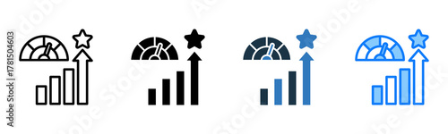 Performance Improvement icon multiple style 
