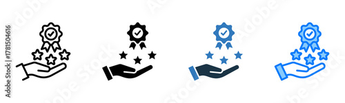 Quality Standards icon multiple style 