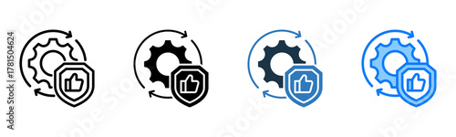 Reliable Practices icon multiple style 