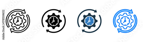 Efficient Processes icon multiple style 
