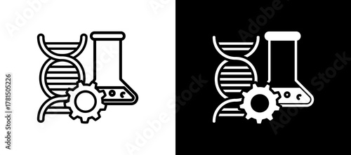 Bioengineering multistyle icon