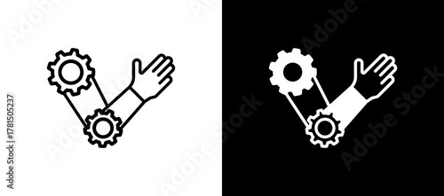 Biomechanical multistyle icon