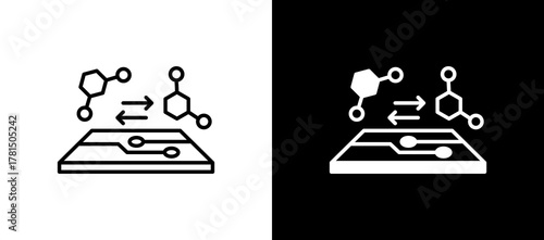 Bioelectronics multistyle icon