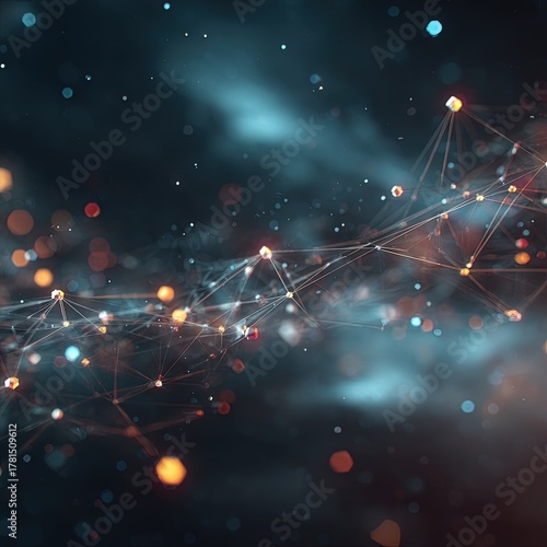 Abstract Futuristic Technology Network Design