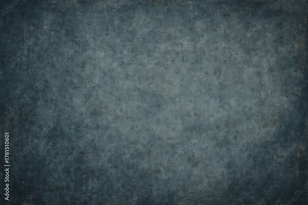 Fototapeta premium Weathered blue and slate gray abstract texture with subtle scratches and paint fade