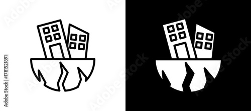 Earthquake multistyle icon