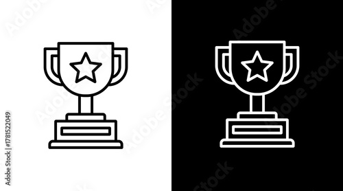 Rewards  White Icon Set Design