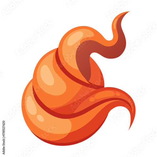 Delicious pastry whirl of orange delight, a tempting treat for bakeries, cafes, or food blogs, with a swirl of sweetness and a touch of warm comfort