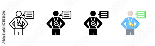 Coach Icon, Multi Styles Icon Set