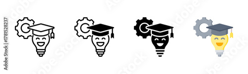 Education Icon, Multi Styles Icon Set