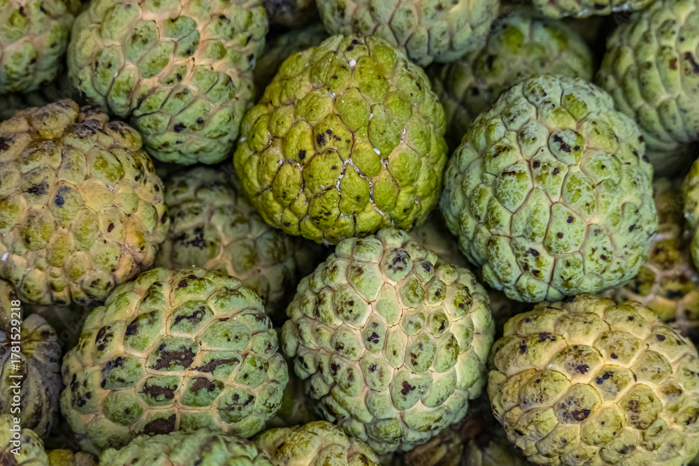 Fototapeta premium The custard apple in the market