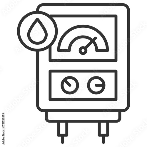 Water Boiler Outline Icon
