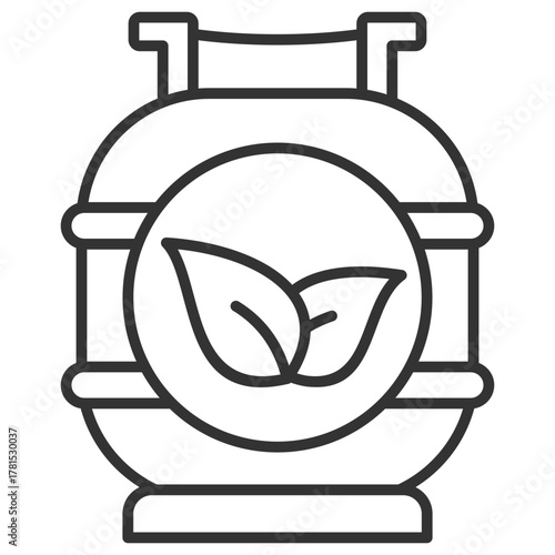 Biogas Outline Icon
