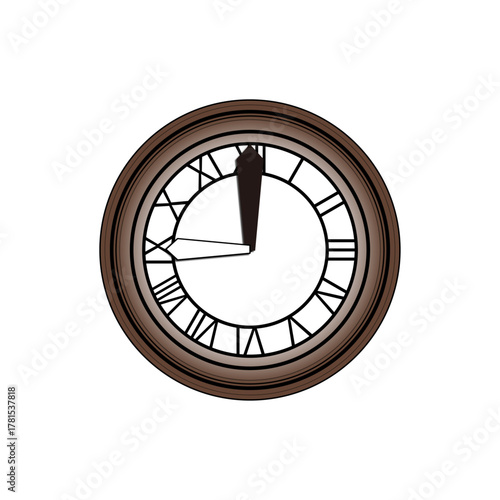 Classic Clock Series – 9 o’clock ｜ クラシック時計シリーズ – 9時の時計イラスト