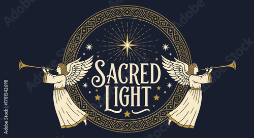 Sacred Light Seraphim Heraldry; Angelic Proclamation of Divine Radiance