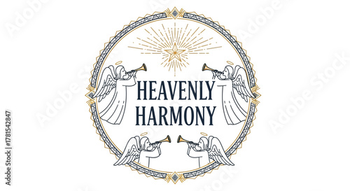 Divine Music Encompassed by Celestial Messengers and Guiding Star