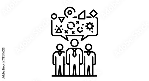 Team brainstorming innovative solutions with diverse ideas for business growth and strategy in a modern workplace, fostering collaboration and creative thinking