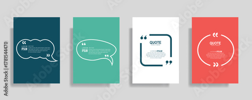 Creative quote frames for social media graphics, ideal for inspirational messages and business testimonials, add visual appeal to presentations now