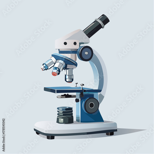 顕微鏡のベクターイラスト