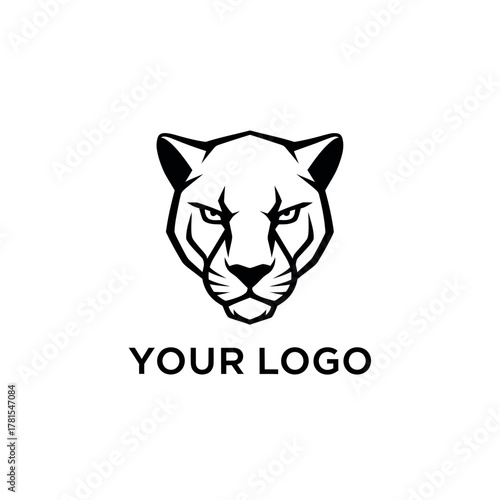 Bold Feline Crest for Brand Identity and Strong Visual Representation