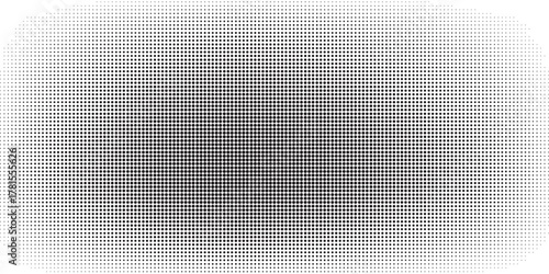 Abstract halftone dot pattern background in black and white creating a modern gradient effect.