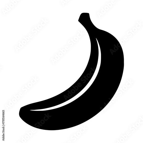 Banana, a simple fruit icon illustration