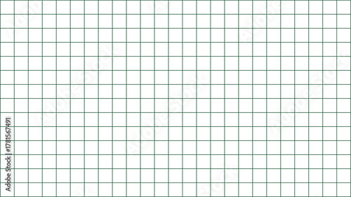 Seamless dark green and white grid pattern ideal for graph paper or technical background