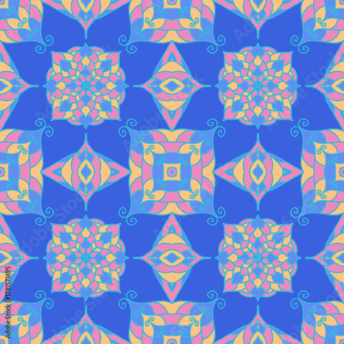 abstract seamless pattern doodle background noAi