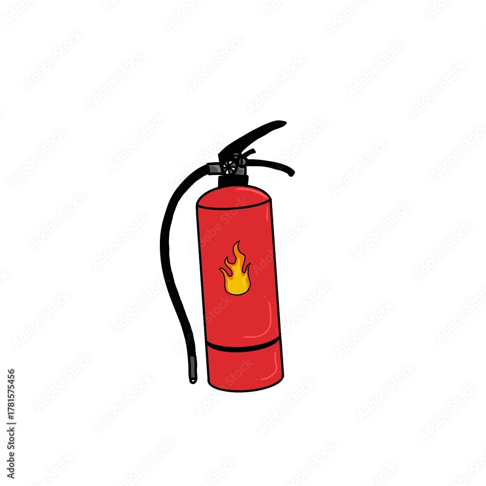 Obraz premium fire extinguisher vector illustration