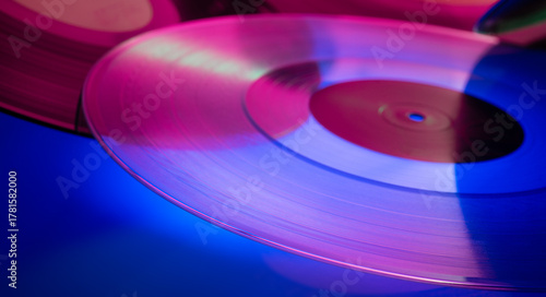 vinyl discs for color background music