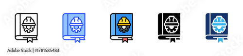 Safety Manual Icon Collection With Multiple Styles