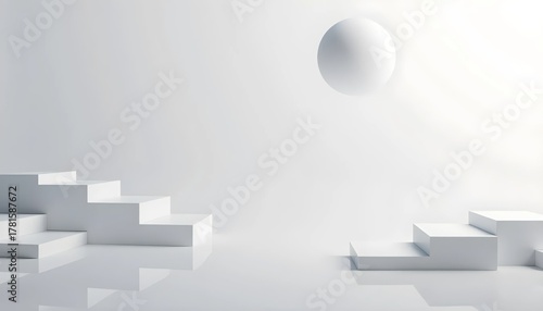 “Digital Simplicity Illustrated Through Elegant Abstract Forms”