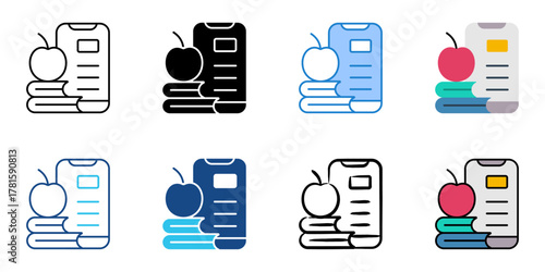 lifestyle icon set multiple style collection 
