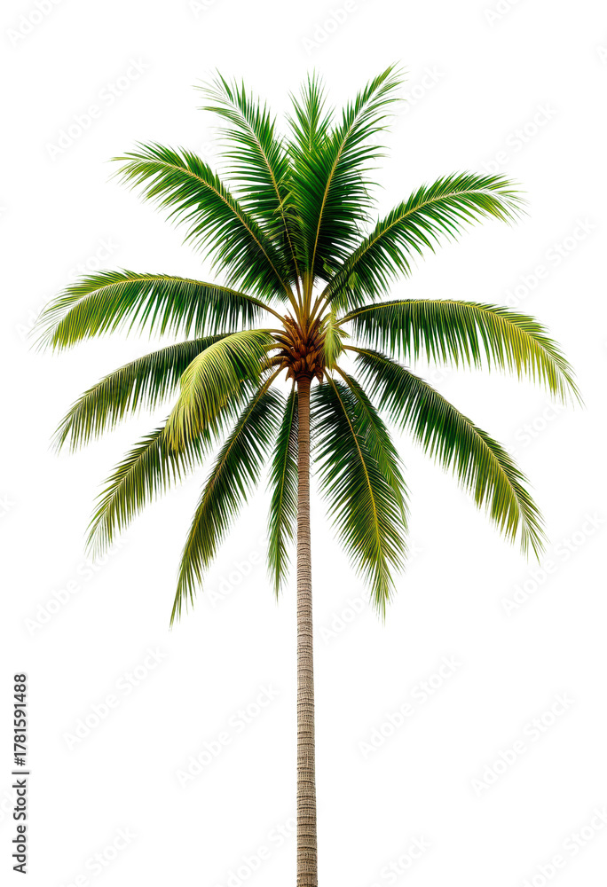 Fototapeta premium Tropical Palm Tree — Isolated on transparent png Background