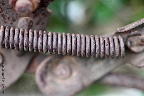 close up of a threaded steel