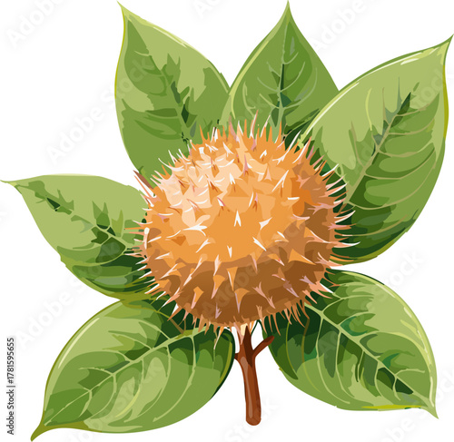 Tropical rambutan with opened half, guiding youth to understand seed location, edible portion, and safe food handling in learning contexts.
