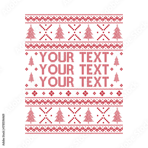 ugly Christmas sweater svg