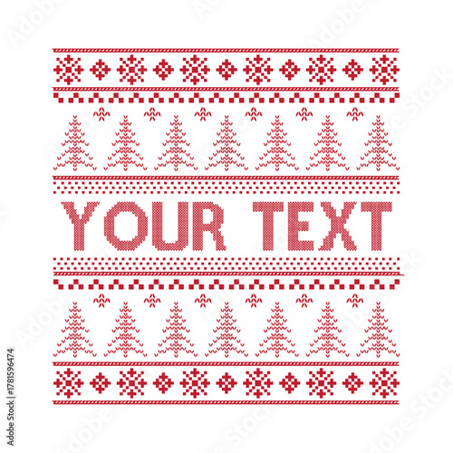ugly Christmas sweater svg