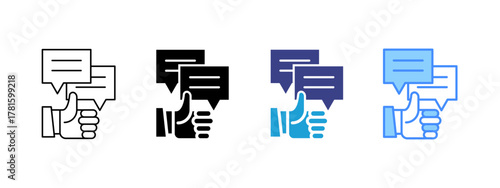   Feedback   icon set multiple style collection